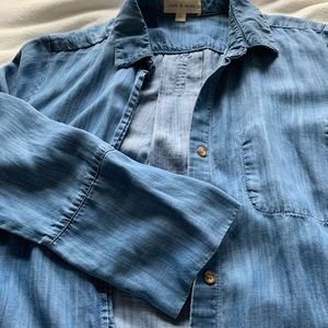 chambray shirt jacket